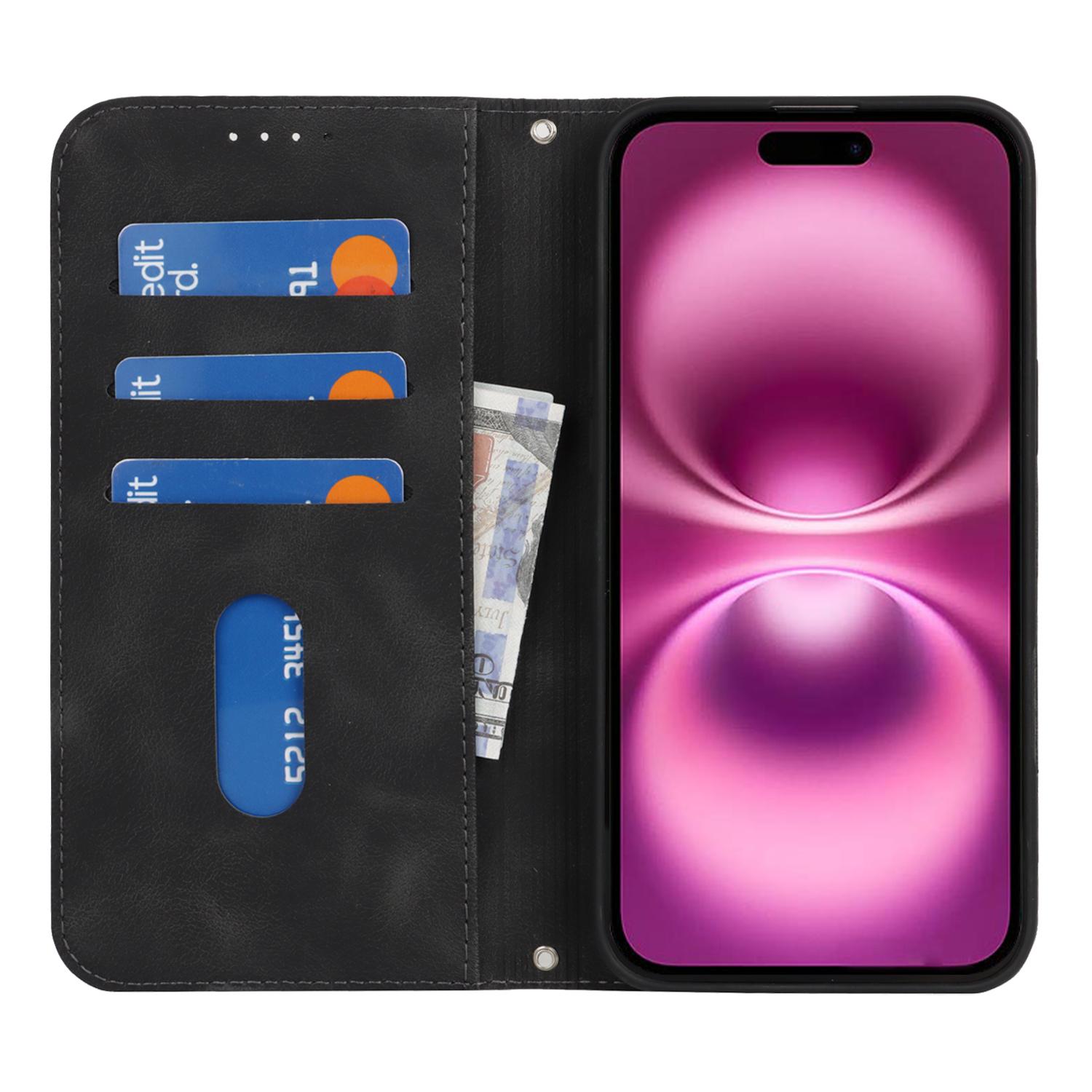 For iPhone 16 Plus Stand Case Magnetic Closure Skin Touch Leather Flip Phone Cover with Wallet Pink
For iPhone 16 Plus Stand Case Magnetic Closure Skin Touch Leather Flip Phone Cover with Wallet Pink