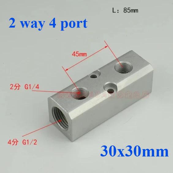(Port To Port 45mm)30x30mm G1/2 In G1/4 Out 2-12 Way Aluminium Alloy Distributor Manifold Splitter Block Pneumatic Air Fitting Port To Port 45mm
(Port To Port 45mm)30x30mm G1/2 In G1/4 Out 2-12 Way Aluminium Alloy Distributor Manifold Splitter Block Pneumatic Air Fitting Port To Port 45mm
