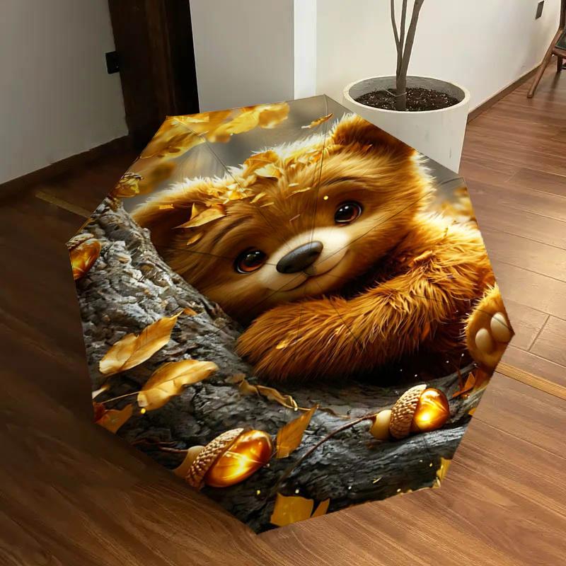 Autumn Leaf Teddy Bear with Acorns Umbrella with Foldable Design- Perfect for Outdoor, Folding Design, Iron Frame, Festival Gift, Suitable f
Autumn Leaf Teddy Bear with Acorns Umbrella with Foldable Design- Perfect for Outdoor, Folding Design, Iron Frame, Festival Gift, Suitable f