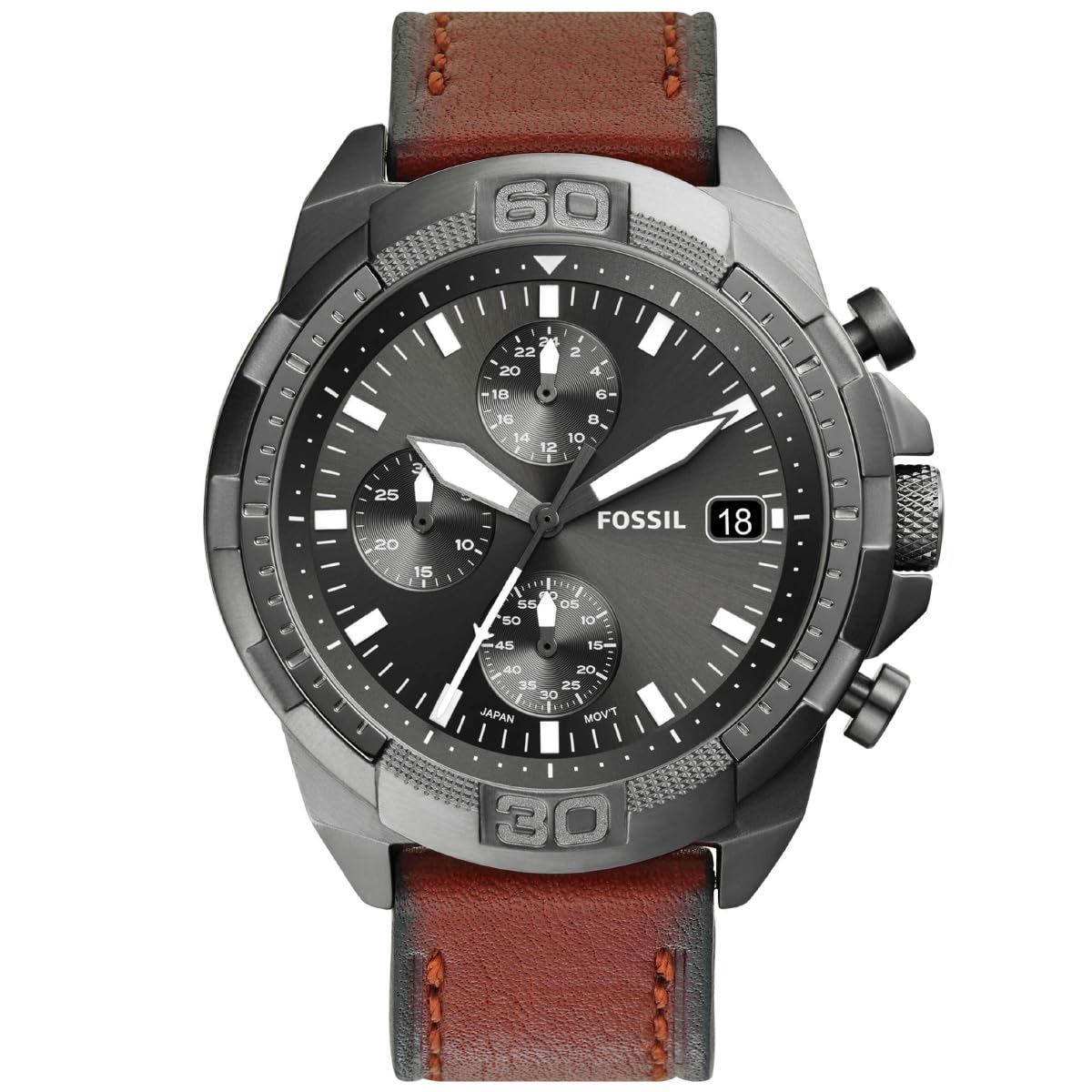 Fossil Bronson FS5855 Men s 44mm Brown Watch
Fossil Bronson FS5855 Men s 44mm Brown Watch