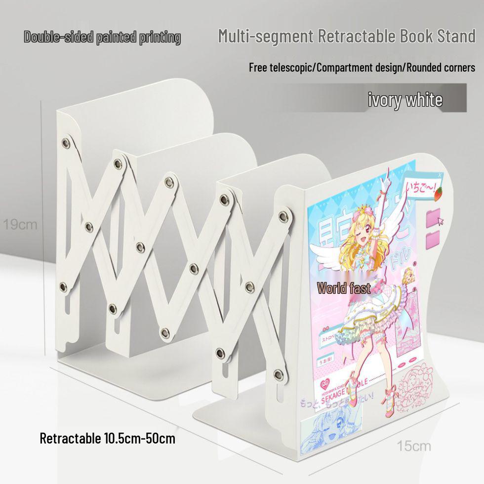 Hoshimiya Ichigo Cute Cartoon Desktop Organizer: Retractable Folding Bookshelf & Book Stand Thickened Metal Retractable Bookshelf
Hoshimiya Ichigo Cute Cartoon Desktop Organizer: Retractable Folding Bookshelf & Book Stand Thickened Metal Retractable Bookshelf