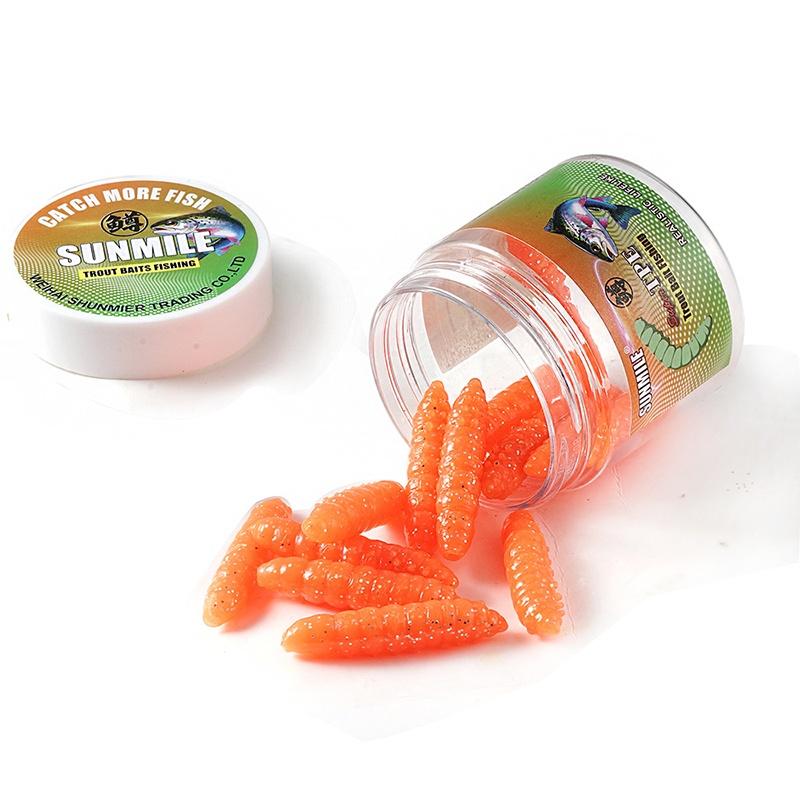 12Pcs Worm Lures 4Cm Trout Mealworms Fishing Soft Lures Shrimp-Scented Bait Artificial Silicone Trout Plastic Baits A1
12Pcs Worm Lures 4Cm Trout Mealworms Fishing Soft Lures Shrimp-Scented Bait Artificial Silicone Trout Plastic Baits A1
