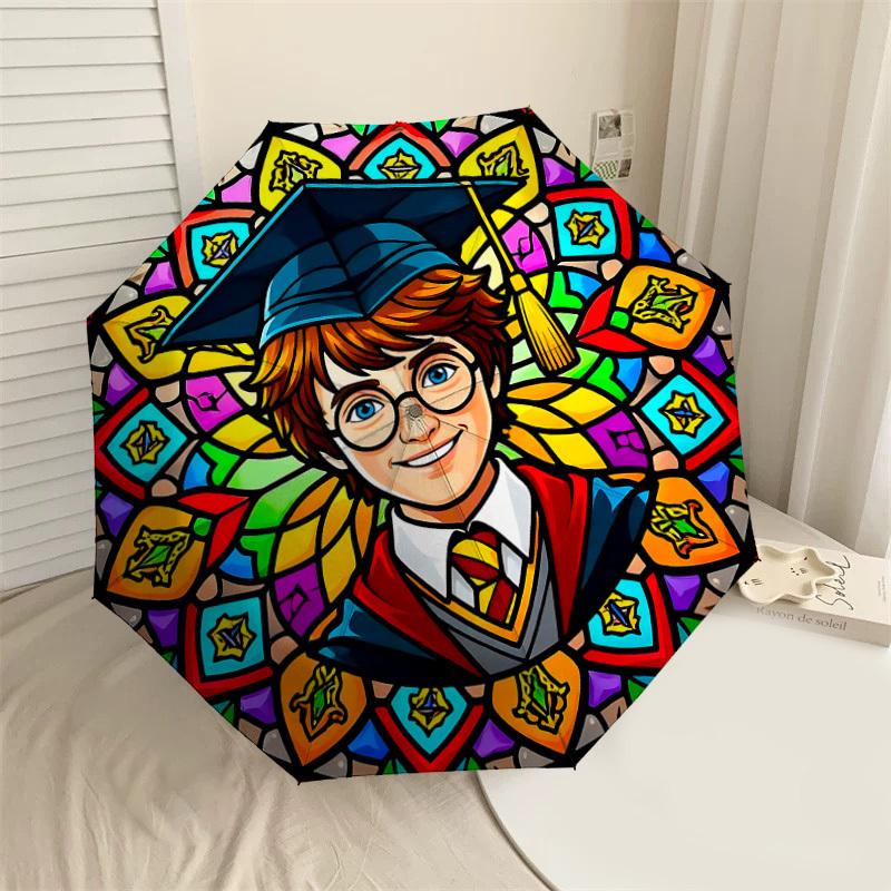 1PC Warner Stained Glass Harry Potter Umbrella-8-Rib Reinforced, Automatic Open, Lightweight & Durable-A78
1PC Warner Stained Glass Harry Potter Umbrella-8-Rib Reinforced, Automatic Open, Lightweight & Durable-A78