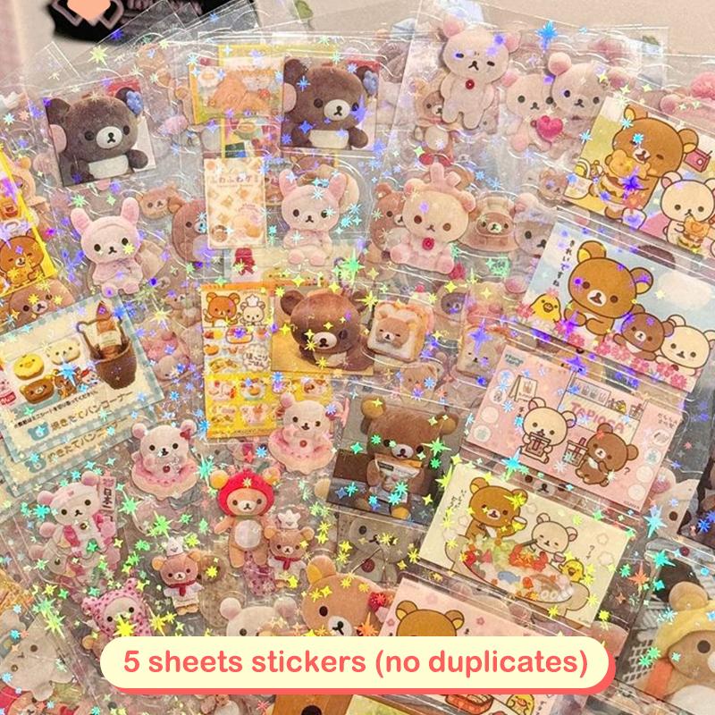 5/10 шт. Мультяшные милые наклейки Hello Kitty Rilakkuma, вырезанные наклейки, аниме, материал для блокнотов, блестящая лазерная наклейка, детская игрушка
5/10 шт. Мультяшные милые наклейки Hello Kitty Rilakkuma, вырезанные наклейки, аниме, материал для блокнотов, блестящая лазерная наклейка, детская игрушка