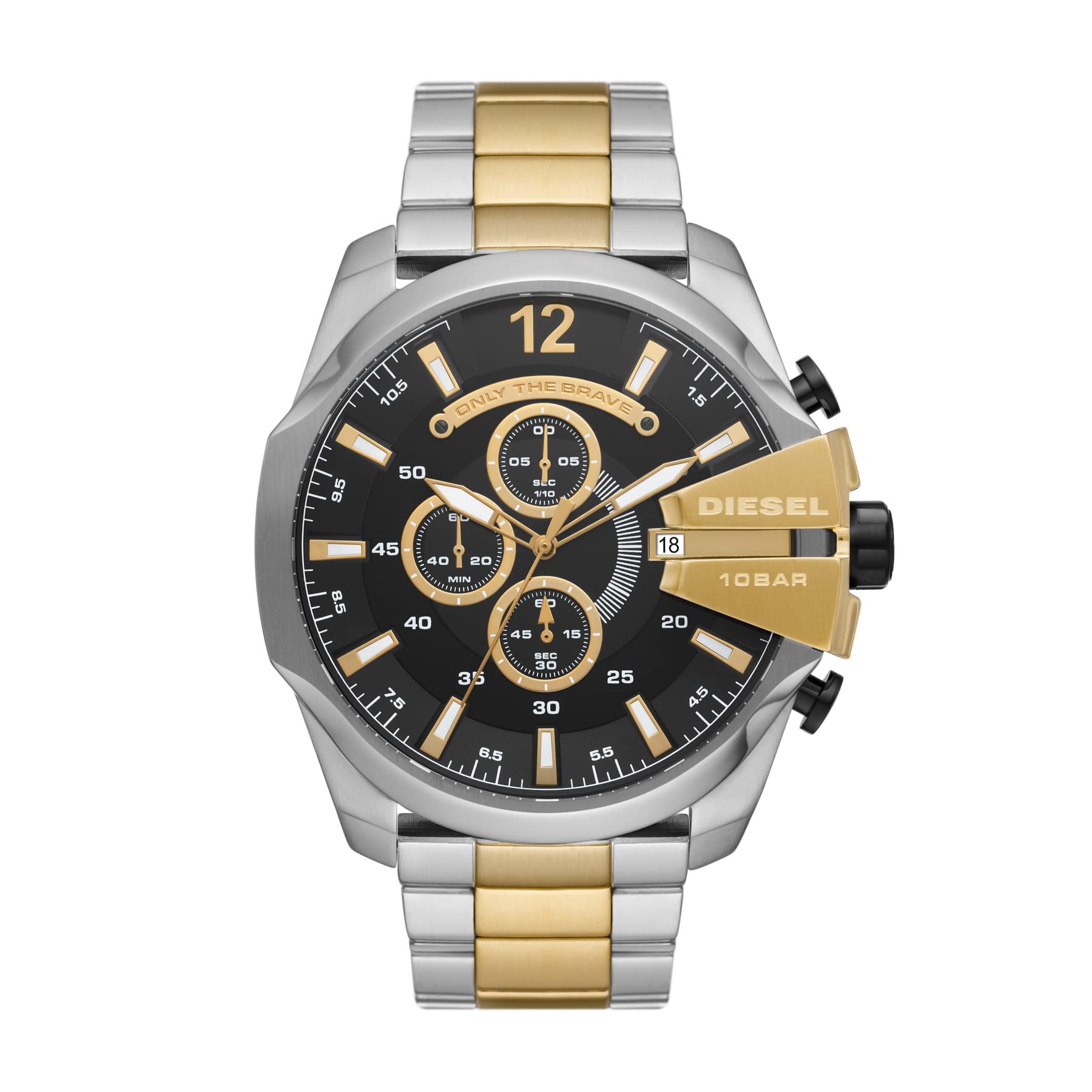 Diesel Mega Chief Chronograph Stainless Steel Watch One Mega Chief Chronograph Stainless Steel Watch DZ4581 - DZ4581, Tritone. , Size, -
Diesel Mega Chief Chronograph Stainless Steel Watch One Mega Chief Chronograph Stainless Steel Watch DZ4581 - DZ4581, Tritone. , Size, -