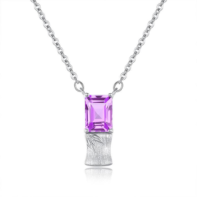 Natural Crystal Stone Bamboo Pendant S925 Sterling Silver With Your Enough Necklace Women s Garnet Topaz Clavicle Chain Women s Fashion Jewelry Gifts 925 silver
Natural Crystal Stone Bamboo Pendant S925 Sterling Silver With Your Enough Necklace Women s Garnet Topaz Clavicle Chain Women s Fashion Jewelry Gifts 925 silver