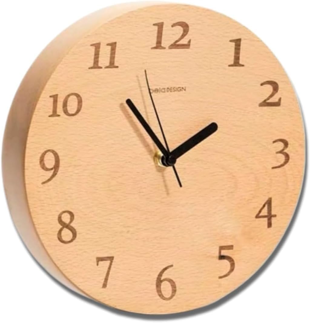 belaDESIGN Wall German Natural Beech Battery 28cm Beech Wood with Clock, Wood, Round, Analog, Silent, Operated, (C1707 (Germany) Numbers)
belaDESIGN Wall German Natural Beech Battery 28cm Beech Wood with Clock, Wood, Round, Analog, Silent, Operated, (C1707 (Germany) Numbers)