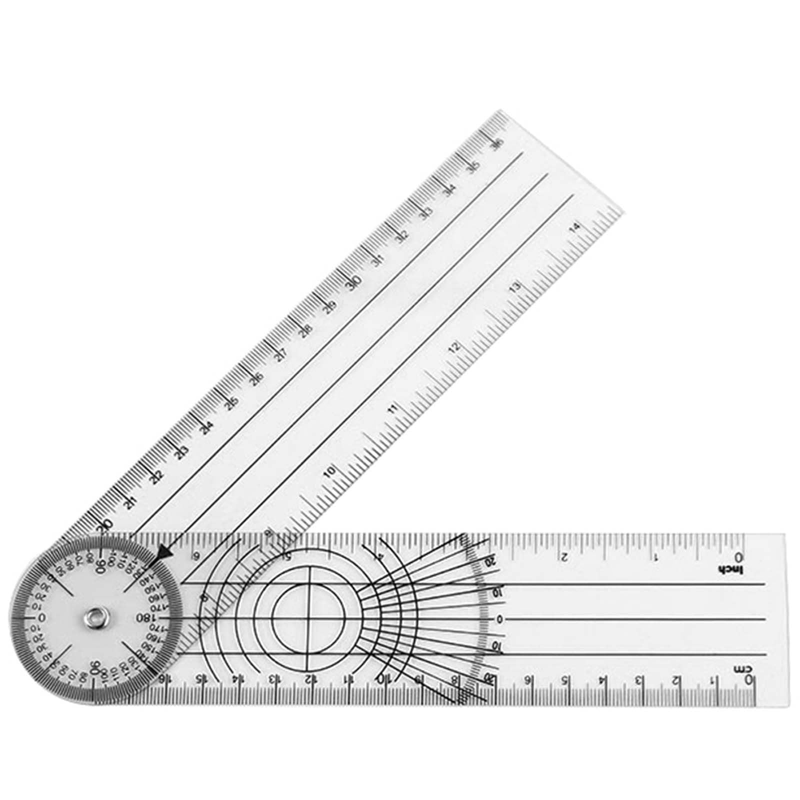 Goniometer Angle Meter Angle Spine Ruler Multi Ruler Rotatable Multifunctional Transparent Professional 360 Degree Measuring Tool Spine Goniometer
Goniometer Angle Meter Angle Spine Ruler Multi Ruler Rotatable Multifunctional Transparent Professional 360 Degree Measuring Tool Spine Goniometer