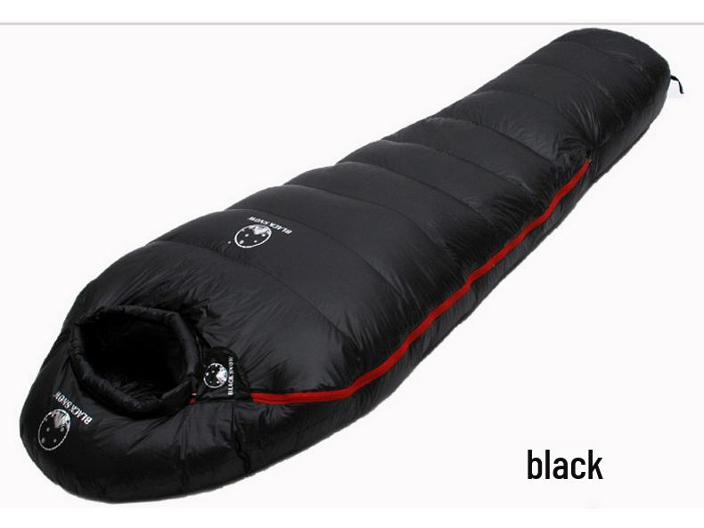 Black Snow Mummy Cold-Resistant Down Sleeping Bag for Outdoor Camping - Adult Size, Spliceable 400g чорний
Black Snow Mummy Cold-Resistant Down Sleeping Bag for Outdoor Camping - Adult Size, Spliceable 400g чорний
