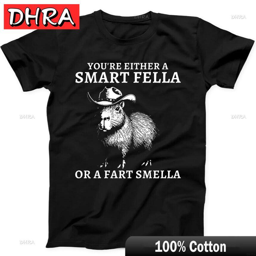 Capybara Smart Fella or Fart Smella Best Seller Funny Gift Black Tee T Shirt Shirts Comfy Shirt Hip Hop Graphic Short Sleeve Tee 4XL
Capybara Smart Fella or Fart Smella Best Seller Funny Gift Black Tee T Shirt Shirts Comfy Shirt Hip Hop Graphic Short Sleeve Tee 4XL