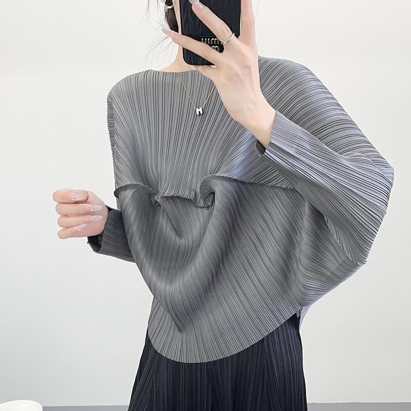 Miyake Pleats Осенний Топ Свободного Силуэта с Круглым Вырезом и Длинным Рукавом для Женщин One Size серый
Miyake Pleats Осенний Топ Свободного Силуэта с Круглым Вырезом и Длинным Рукавом для Женщин One Size серый