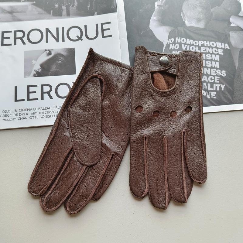 Мужские перчатки водителя из оленьей кожи, тонкие однослойные классические черные мотоциклетные перчатки для весны и осени 11
Мужские перчатки водителя из оленьей кожи, тонкие однослойные классические черные мотоциклетные перчатки для весны и осени 11