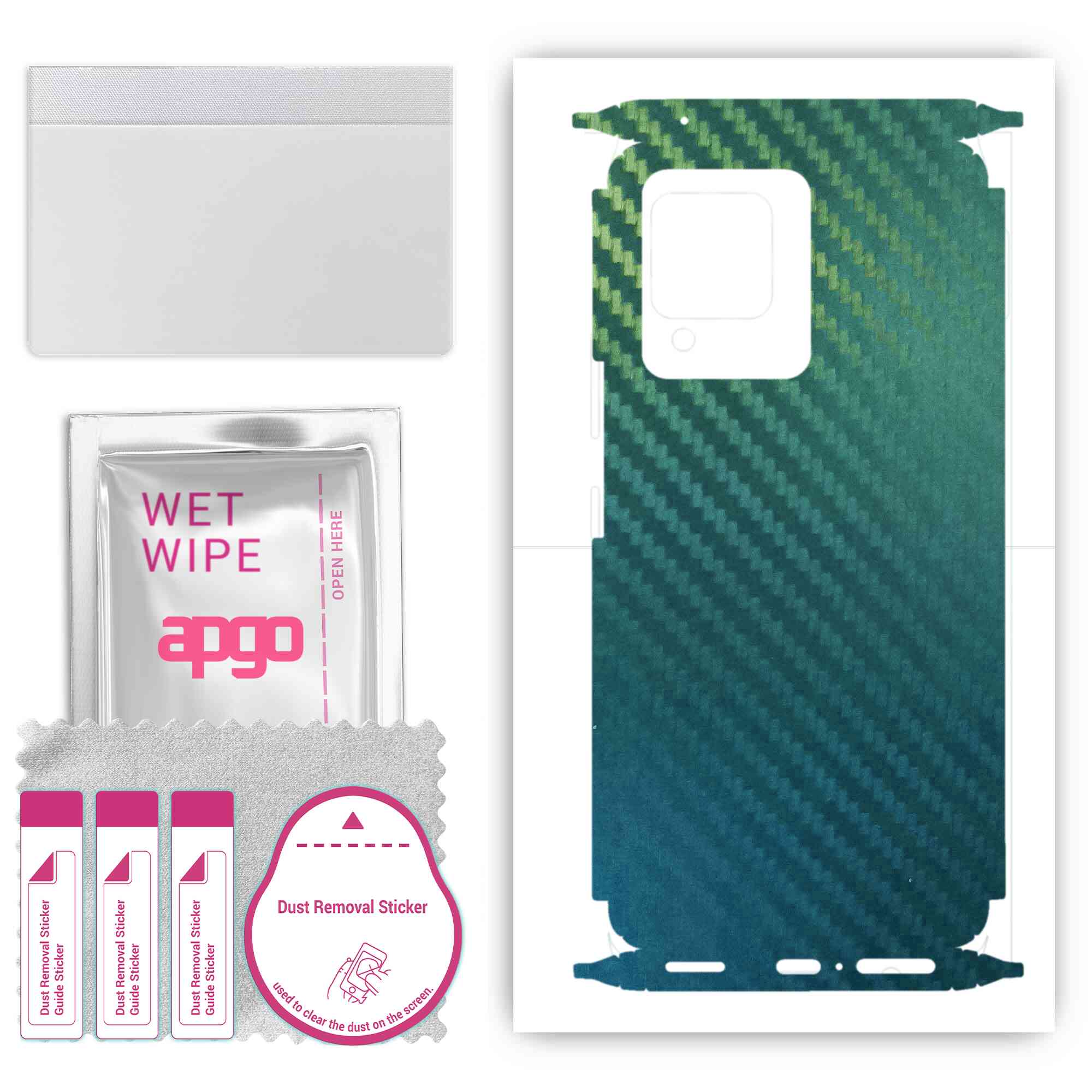 apgo Protective Skin Sticker for the back+sides compatible with Vivo S12 Pro, Full Wrap Film, Foil, Vinyl - Pattern Carbon Chameleon CAKA1
apgo Protective Skin Sticker for the back+sides compatible with Vivo S12 Pro, Full Wrap Film, Foil, Vinyl - Pattern Carbon Chameleon CAKA1