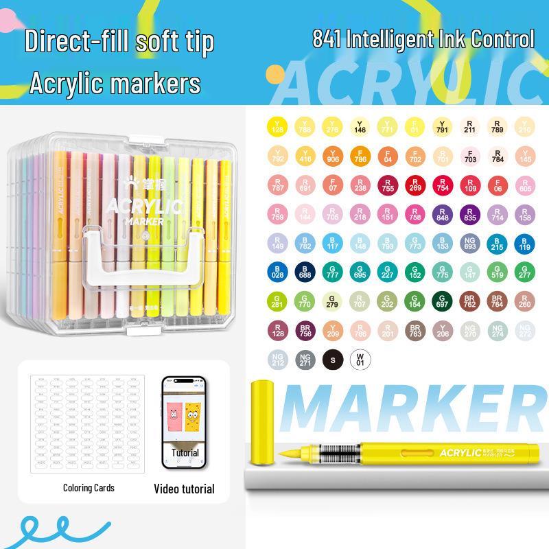 Набор акриловых смешиваемых маркеров с мягким наконечником 48 цветов и набор непрозрачных детских фломастеров для рисования 60 цветов
Набор акриловых смешиваемых маркеров с мягким наконечником 48 цветов и набор непрозрачных детских фломастеров для рисования 60 цветов