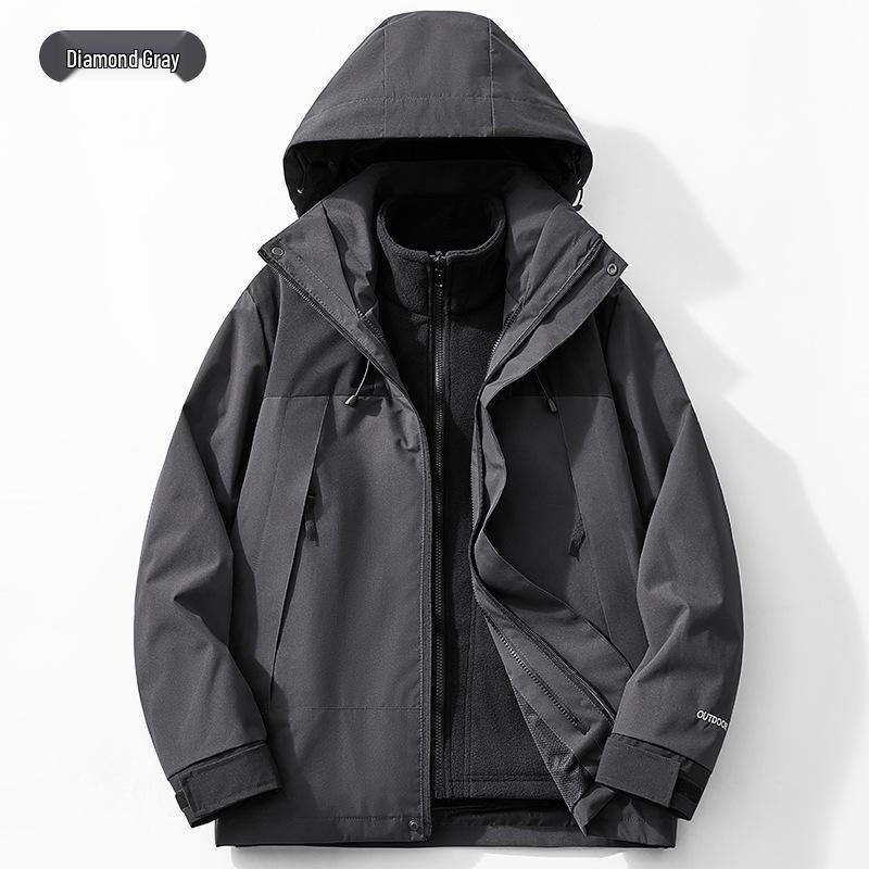 Женский ветрозащитный водонепроницаемый альпинистский костюм 3-в-1 на флисовой подкладке, утолщенный теплый комплект из двух частей XS
Женский ветрозащитный водонепроницаемый альпинистский костюм 3-в-1 на флисовой подкладке, утолщенный теплый комплект из двух частей XS