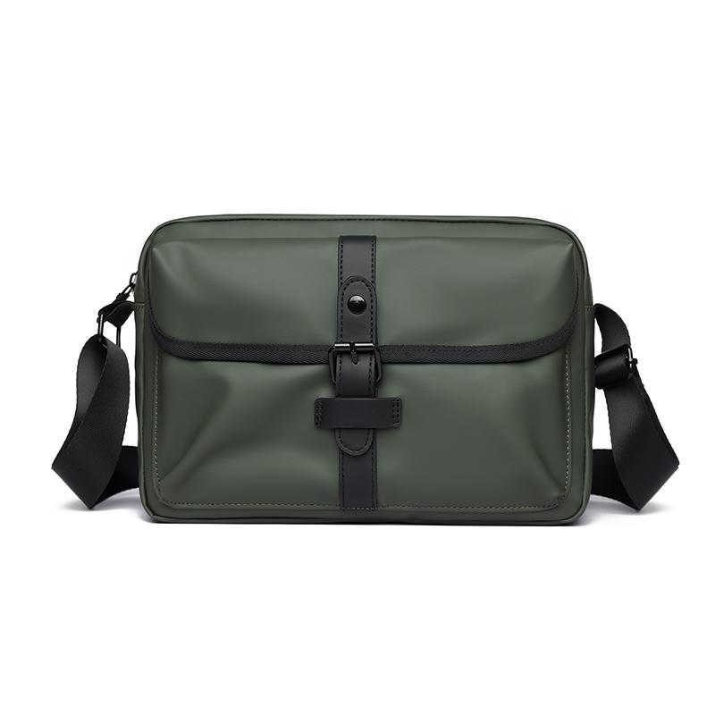 Наплечная сумка Мужская сумка-мессенджер Городская Вместительная Водонепроницаемая Сумка через плечо армия зеленый