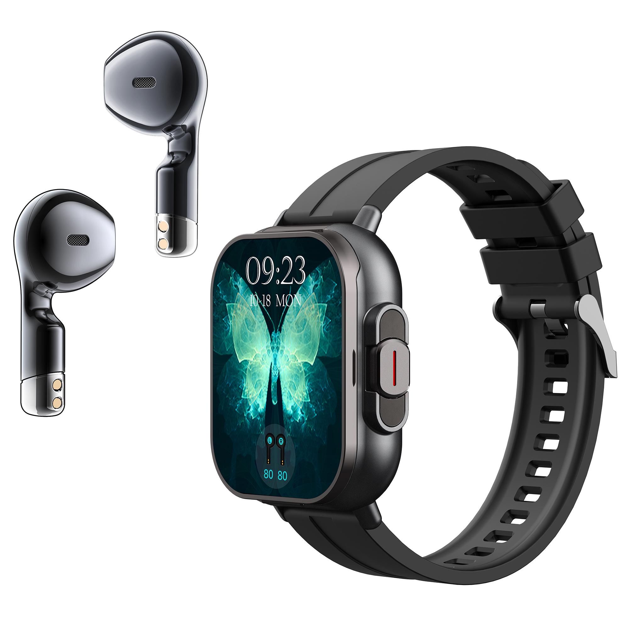 D8 2 in 1 Bluetooth Earphone Smart Watch Health Monitor Fitness Tracker Wristband, Silicone Strap
D8 2 in 1 Bluetooth Earphone Smart Watch Health Monitor Fitness Tracker Wristband, Silicone Strap