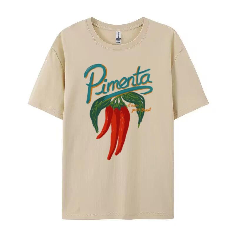 Vintage Chili Pepper PiUnisexta Graphic Tees Tops Cotton Short Sleeve Aesthetic Women TShirt Botanical Brazilian Female Clothing 2XL
Vintage Chili Pepper PiUnisexta Graphic Tees Tops Cotton Short Sleeve Aesthetic Women TShirt Botanical Brazilian Female Clothing 2XL