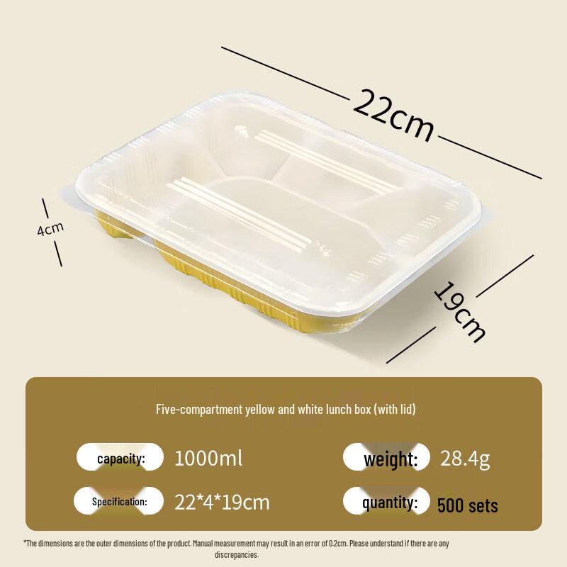 ZISIZ Disposable Food-Grade 3-Compartment Meal Box
ZISIZ Disposable Food-Grade 3-Compartment Meal Box