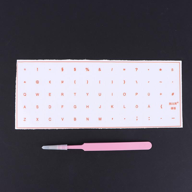German Tear-Off Film Keyboard Sticker With Tweezers Desktop Laptop Key Sticker Single Film Universal Transparent Sticker помаранчевий
German Tear-Off Film Keyboard Sticker With Tweezers Desktop Laptop Key Sticker Single Film Universal Transparent Sticker помаранчевий