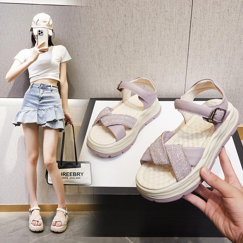 Summer new soft-soled fairy wind leisure sports Roman beach thick-soled heightening sandals little white shoes women 31
Summer new soft-soled fairy wind leisure sports Roman beach thick-soled heightening sandals little white shoes women 31