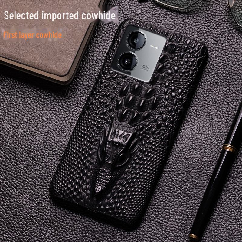 Genuine Leather Dragon Head Pattern Half Package Phone Case for iQOO Z8, High-End Protective Cover with Cowhide for iQOO Z8x. iQOO Z6
Genuine Leather Dragon Head Pattern Half Package Phone Case for iQOO Z8, High-End Protective Cover with Cowhide for iQOO Z8x. iQOO Z6
