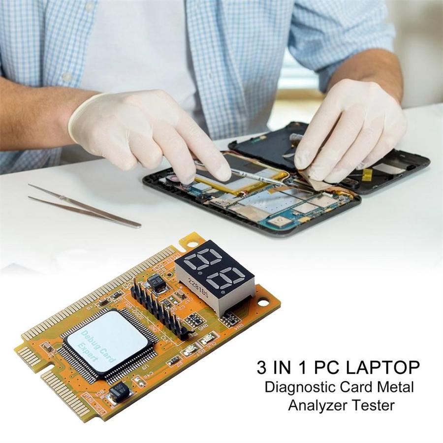 New 3in1 MINI PCI/MINI PCI-E /LPC PC Laptop Analyzer Tester Module Diagnostic Test Card Notebook Combo Debug Card Electronic PCB Board
New 3in1 MINI PCI/MINI PCI-E /LPC PC Laptop Analyzer Tester Module Diagnostic Test Card Notebook Combo Debug Card Electronic PCB Board