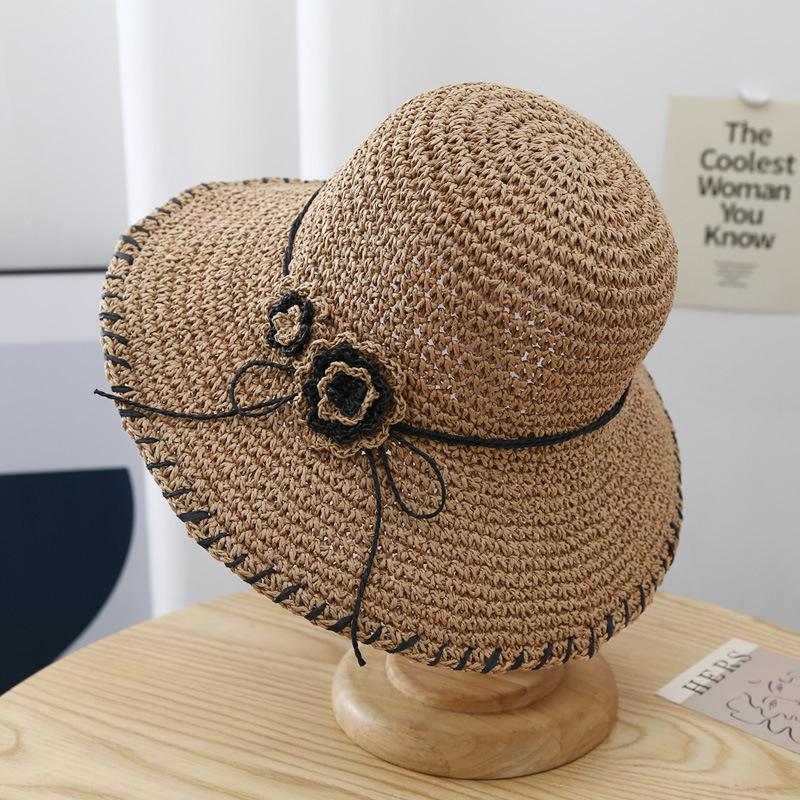 Summer Hats For Women Flower Sun Hat Foldable Big Brim Sunshade Sunscreen New Beach Accessories Bucket Hat Lady Travel Sunhat 56-58cm хакі
Summer Hats For Women Flower Sun Hat Foldable Big Brim Sunshade Sunscreen New Beach Accessories Bucket Hat Lady Travel Sunhat 56-58cm хакі