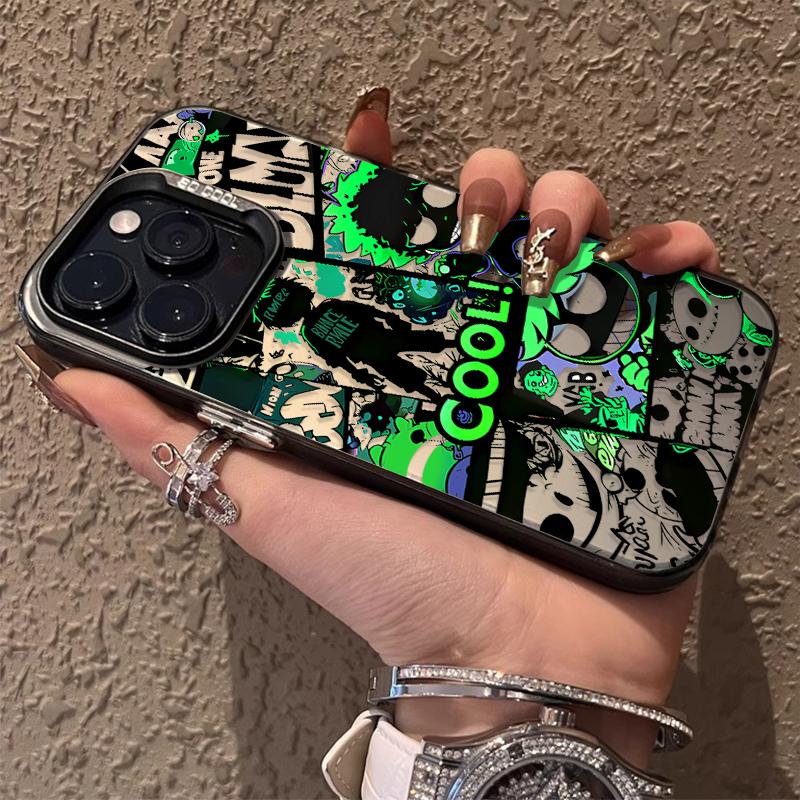 Luxury Black Comic Style Graffiti Phone Case For iPhone 16 15 14 13 12 11 Pro Max Mini 7 8 Plus XR XS Max Shockproof Matte Cover iPhone 12 Mini
Luxury Black Comic Style Graffiti Phone Case For iPhone 16 15 14 13 12 11 Pro Max Mini 7 8 Plus XR XS Max Shockproof Matte Cover iPhone 12 Mini