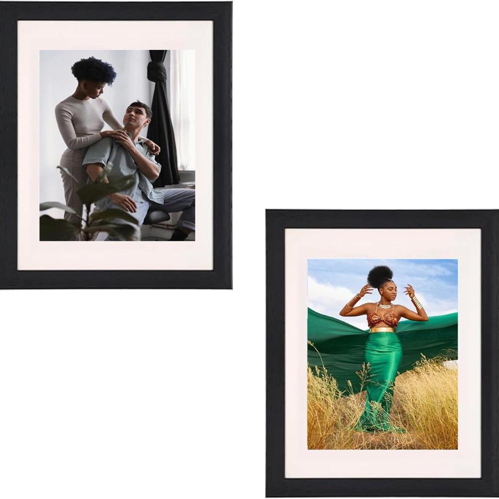 Bless-International-Photo-Frame Showcase-With-Mat-Or-Without-Mat Wall-Mounted-Picture-Frame Elegant-Black-Finish-Set-Of-2 8X10
Bless-International-Photo-Frame Showcase-With-Mat-Or-Without-Mat Wall-Mounted-Picture-Frame Elegant-Black-Finish-Set-Of-2 8X10