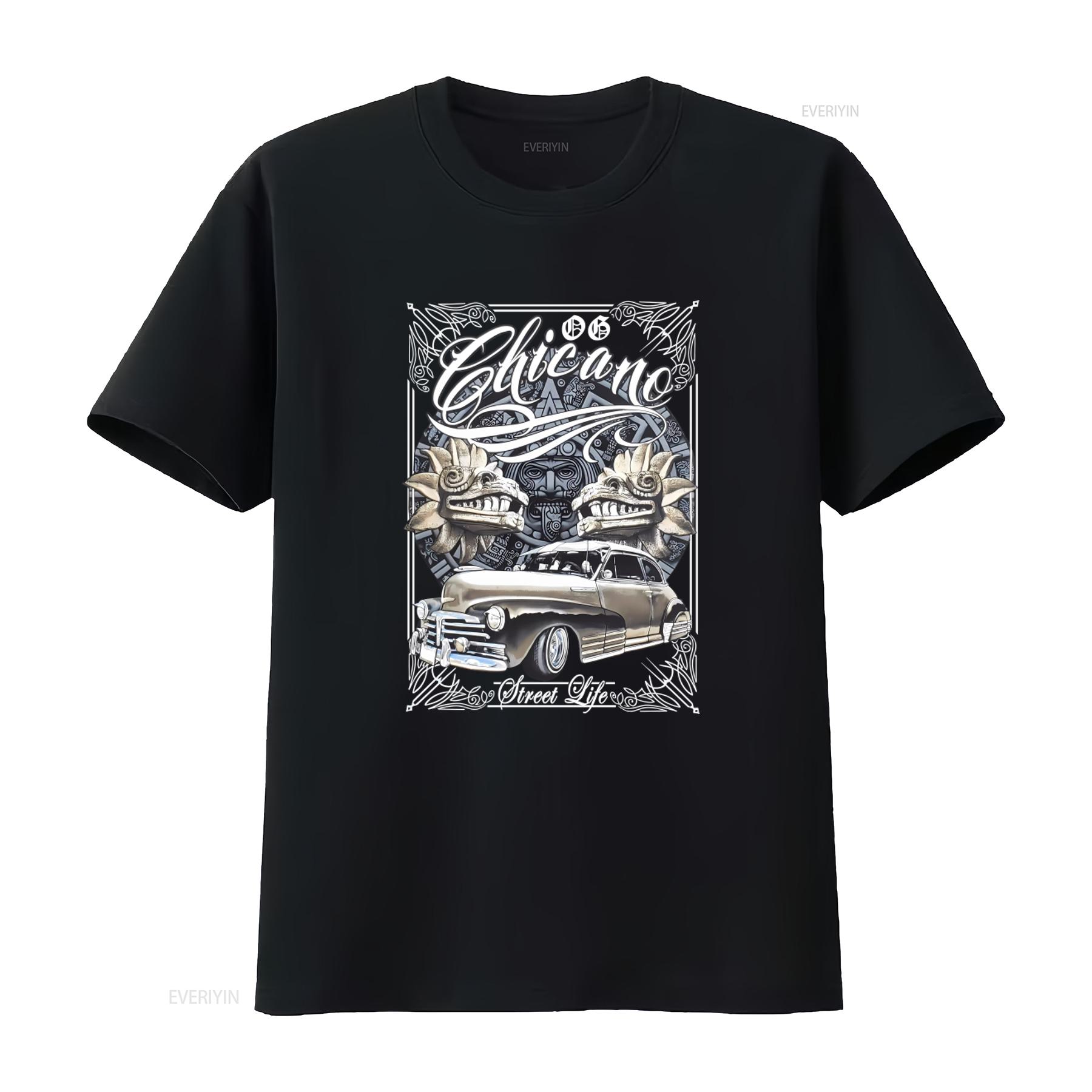 Chicano Street Life Lowrider T Shirt Mens 100 Cotton Urban Streetwear New Design vintage Washed designer clothes Stretched 4XL
Chicano Street Life Lowrider T Shirt Mens 100 Cotton Urban Streetwear New Design vintage Washed designer clothes Stretched 4XL