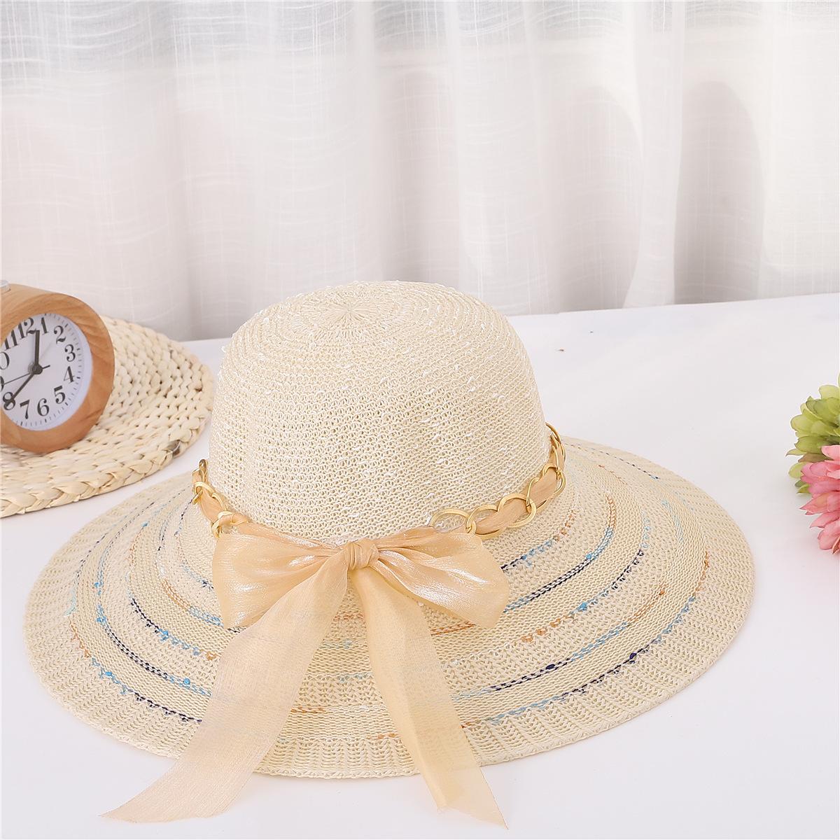 Ladies Fashion Chain Ribbon Bow Beach Sun Hat One Size жовтий
Ladies Fashion Chain Ribbon Bow Beach Sun Hat One Size жовтий