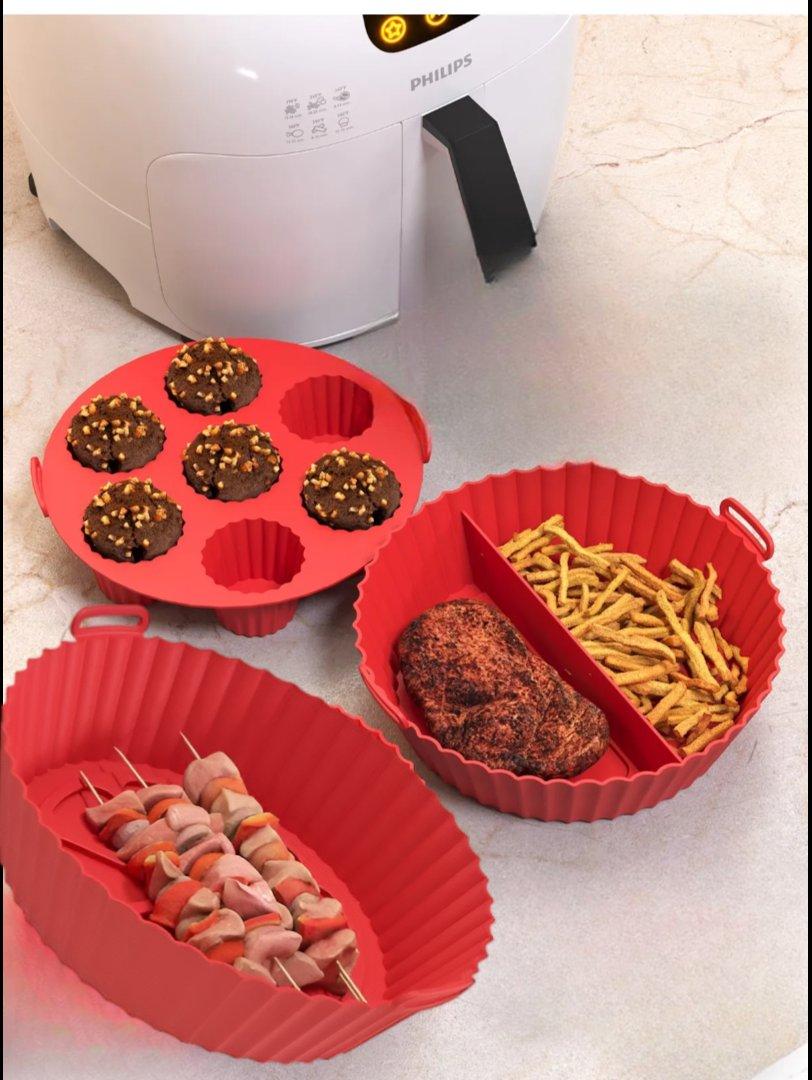 Airfryer Master набор из 3 предметов для приготовления пищи, силиконовая бумага для выпечки черного и красного цвета, аксессуары для аэрофритюрницы, без BPA, L-XL
Airfryer Master набор из 3 предметов для приготовления пищи, силиконовая бумага для выпечки черного и красного цвета, аксессуары для аэрофритюрницы, без BPA, L-XL
