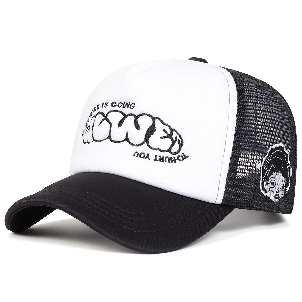Unisex EVERYONE IS GOING Letter Embroidery Baseball Net Caps Adjustable Casual Hats Spring and Summer Outdoor Sunscreen Hat чорний
Unisex EVERYONE IS GOING Letter Embroidery Baseball Net Caps Adjustable Casual Hats Spring and Summer Outdoor Sunscreen Hat чорний