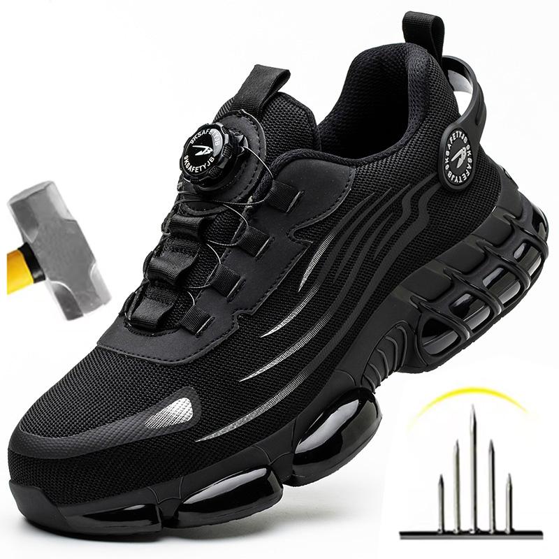 Security Protective Boots Men Rotating Button New Safety Shoes Men Anti-smash Anti-puncture Work Shoes Fashion Men Sport Shoes 48 чорний
Security Protective Boots Men Rotating Button New Safety Shoes Men Anti-smash Anti-puncture Work Shoes Fashion Men Sport Shoes 48 чорний