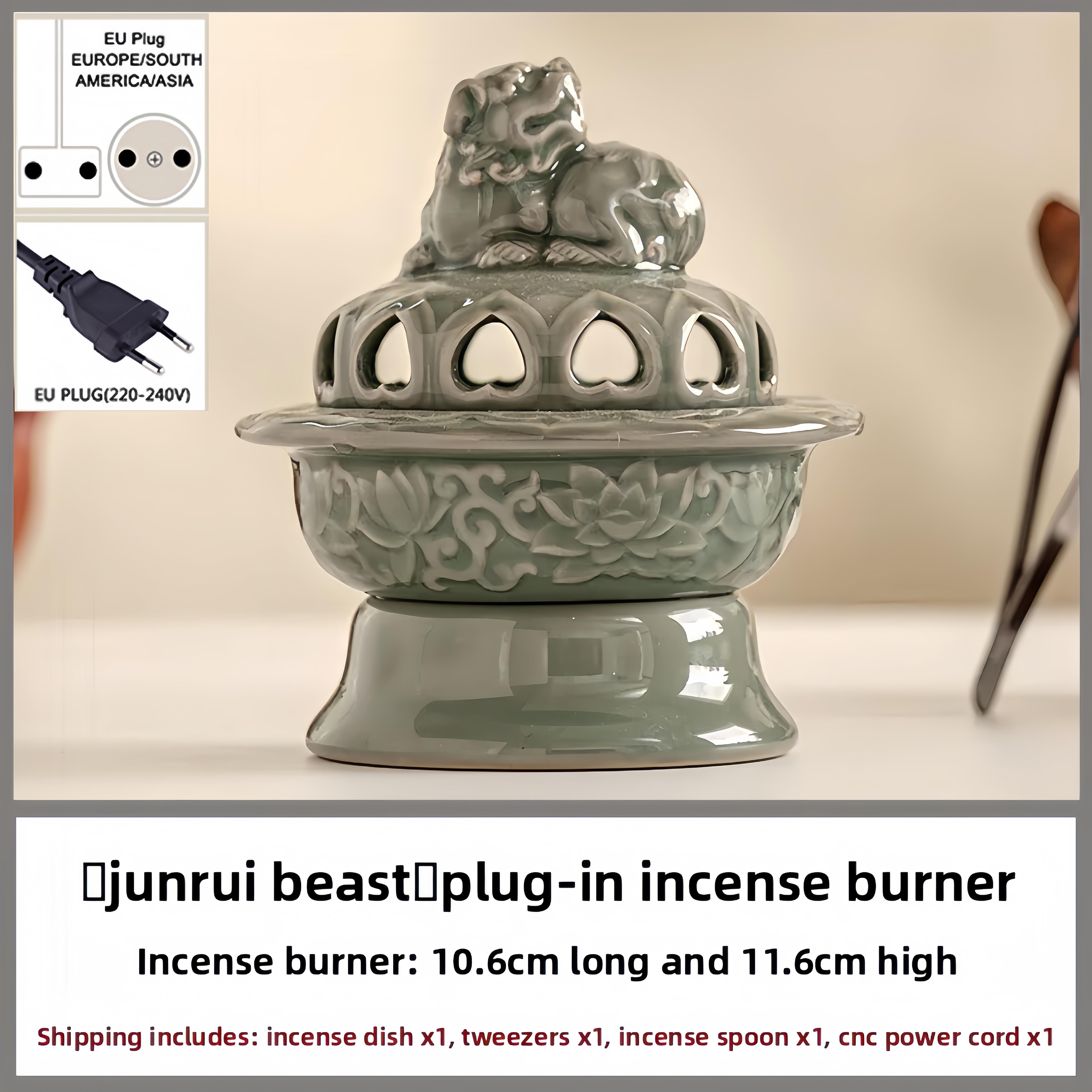 Ceramic Suanni Incense Burner Electronic Aromatherapy Device With Timer Temperature Control For Indoor Night Use Decor
Ceramic Suanni Incense Burner Electronic Aromatherapy Device With Timer Temperature Control For Indoor Night Use Decor