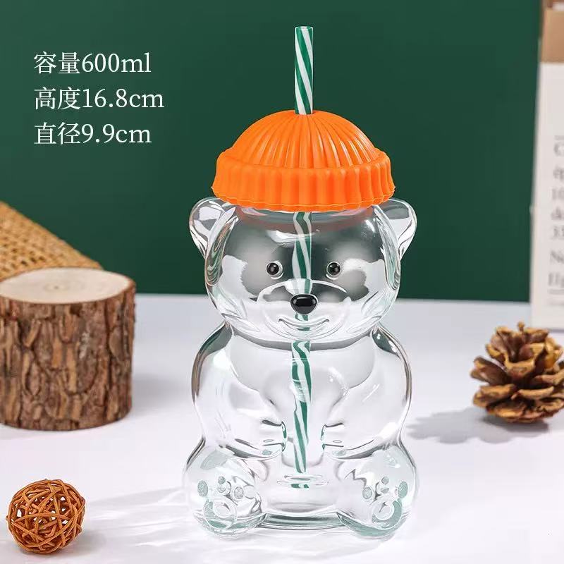 20oz Cute Bear Glass Cups with Straws | Ideal for Coffee, Juice, Milk, and Tea, Leakproof Lid, Perfect for Office, Reading, and Gaming, Suitable red
20oz Cute Bear Glass Cups with Straws | Ideal for Coffee, Juice, Milk, and Tea, Leakproof Lid, Perfect for Office, Reading, and Gaming, Suitable red