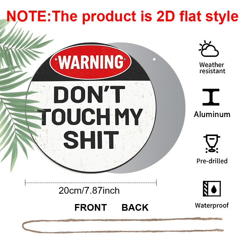 2D Flat 1pc, 8x8 in, Funny Warning Don t Touch My Stuff Metal Aluminum Sign -Black/Red/White/Gray Design, Humorous Home & Office Decoration for 1pc
2D Flat 1pc, 8x8 in, Funny Warning Don t Touch My Stuff Metal Aluminum Sign -Black/Red/White/Gray Design, Humorous Home & Office Decoration for 1pc