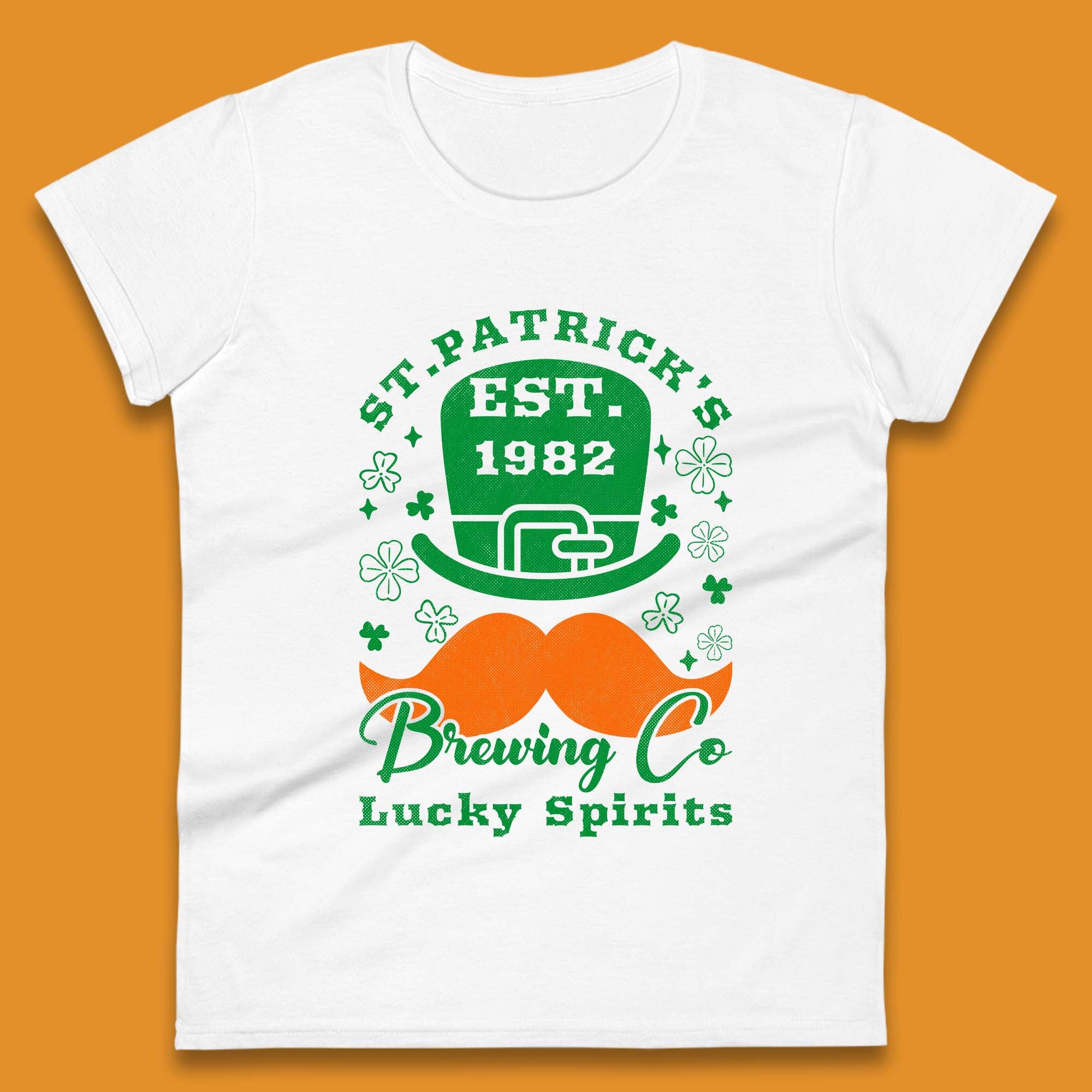 St. Patrick s EST 1982 Brewing Co Womens T-Shirt Mens Tops Tees Unisex L
St. Patrick s EST 1982 Brewing Co Womens T-Shirt Mens Tops Tees Unisex L