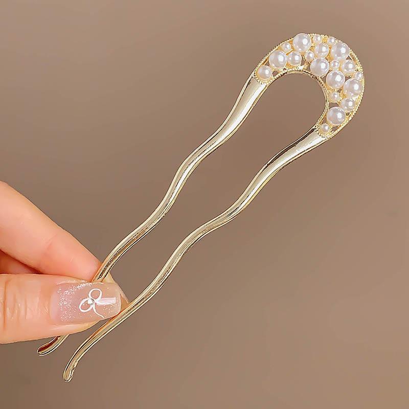 Pearl Flower Hairpins Metal Chinese Style Simple Updo U-shaped Hair Sticks Hanfu Hair Accessory Hula Girl Hair Clip Pins Gifts
Pearl Flower Hairpins Metal Chinese Style Simple Updo U-shaped Hair Sticks Hanfu Hair Accessory Hula Girl Hair Clip Pins Gifts