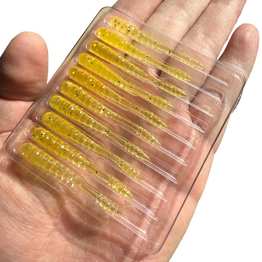 10PCS Pesca 48mm 0.5g Worm Bait Micro Mini Soft Bait Smell Artificial Bait Stream River Sea
10PCS Pesca 48mm 0.5g Worm Bait Micro Mini Soft Bait Smell Artificial Bait Stream River Sea