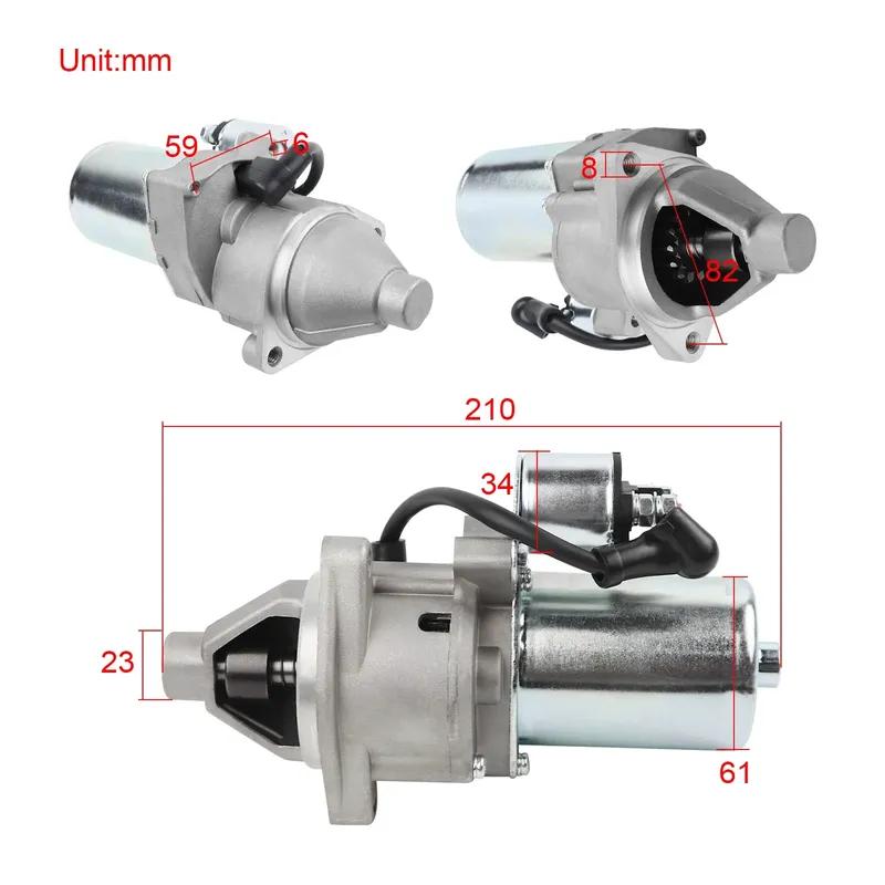 Starter Motor for Honda GX340 GX390 Engine 11HP 13HP 16HP Clone Generator Toro TX-413 31210-ZB8-0130 31210-ZE3-013
Starter Motor for Honda GX340 GX390 Engine 11HP 13HP 16HP Clone Generator Toro TX-413 31210-ZB8-0130 31210-ZE3-013