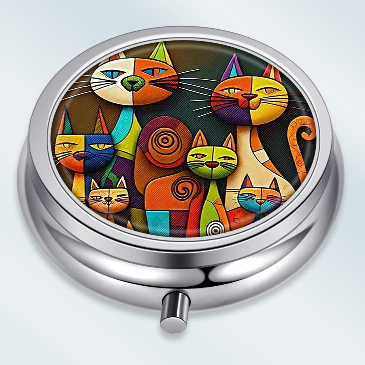 Portable Pill Box with 3 Compartments, Mini Metal Medicine Organizer Case, Cute Printed Pill Container for Vitamins, Pills, Jewelry, Travel, Daily Use разноцветный
Portable Pill Box with 3 Compartments, Mini Metal Medicine Organizer Case, Cute Printed Pill Container for Vitamins, Pills, Jewelry, Travel, Daily Use разноцветный