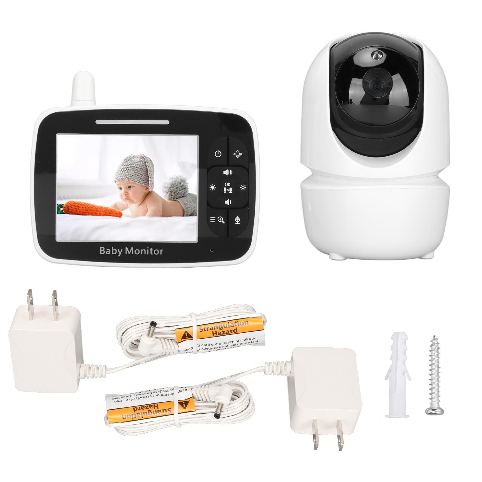 3.5in Baby Monitor Multi Angle Monitoring 2 Way Intercom Night View HD TFT Screen Video Baby US Plug
3.5in Baby Monitor Multi Angle Monitoring 2 Way Intercom Night View HD TFT Screen Video Baby US Plug