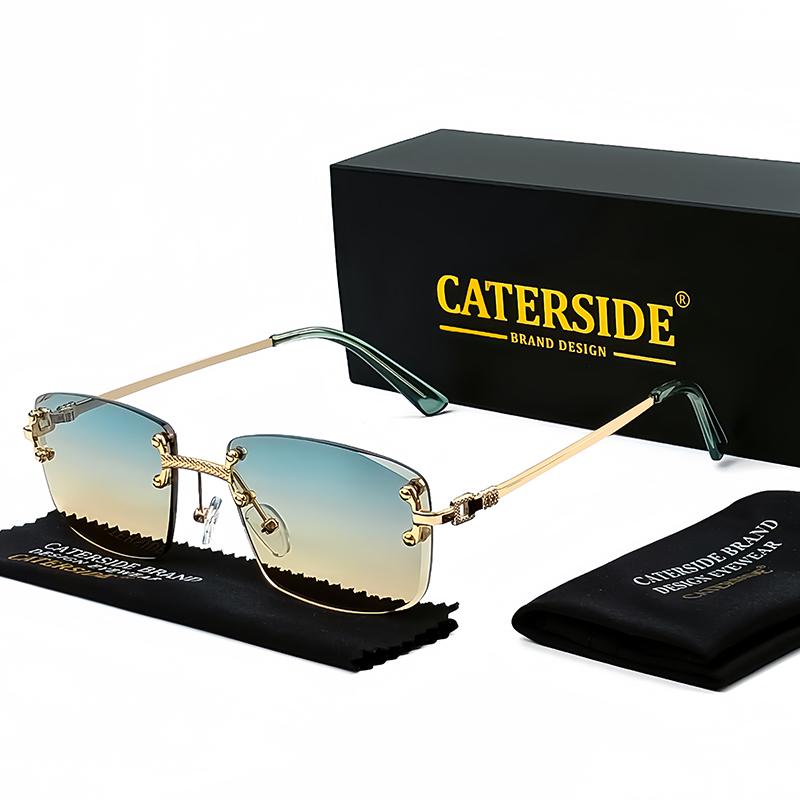 CATERSIDE Retro Rimless Square Sunglasses Men Women UV400 Small Gradient Sun Glasses For Men Popular High Quality Party Eyewear As Photos Showing
CATERSIDE Retro Rimless Square Sunglasses Men Women UV400 Small Gradient Sun Glasses For Men Popular High Quality Party Eyewear As Photos Showing