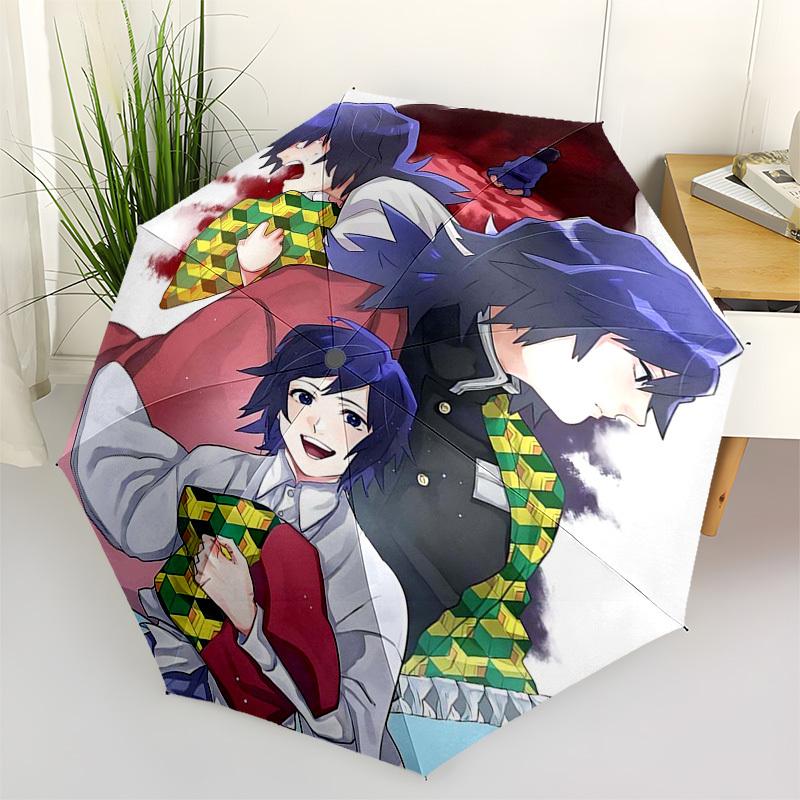 1pc Anime Characters with Green and Yellow Checkered Pattern Outdoor Umbrella - Automatic Opening/Closing, Portable 3-Fold Design, 8-Bone Iron Fr
1pc Anime Characters with Green and Yellow Checkered Pattern Outdoor Umbrella - Automatic Opening/Closing, Portable 3-Fold Design, 8-Bone Iron Fr