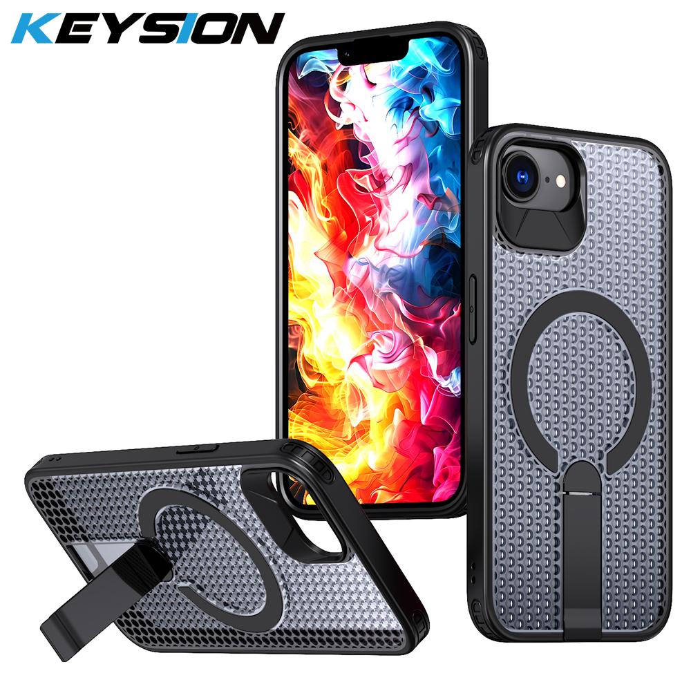 KEYSION Hollow Heat Dissipation Case for MagSafe for iPhone 17e 16e Magnetic Cooling Hide Kickstand Shockproof Phone Back Cover for iPhone 17e чёрный
KEYSION Hollow Heat Dissipation Case for MagSafe for iPhone 17e 16e Magnetic Cooling Hide Kickstand Shockproof Phone Back Cover for iPhone 17e чёрный