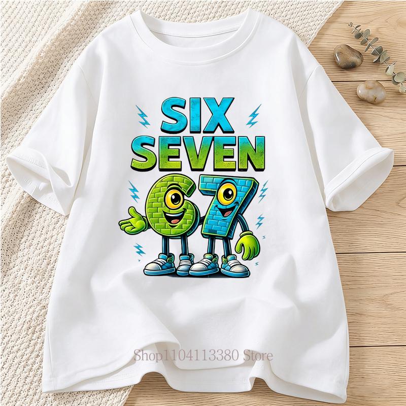 Six Seven Graphic Print Tshirts for Women Unisex Summer Fashion Casual Funny Streetwear Tops Crew Neck Short Sleeve Tshirts S
Six Seven Graphic Print Tshirts for Women Unisex Summer Fashion Casual Funny Streetwear Tops Crew Neck Short Sleeve Tshirts S