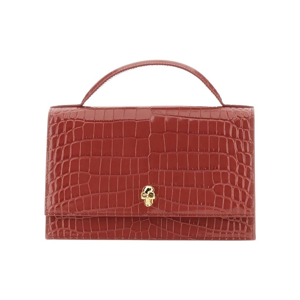 Alexander Mcqueen Skull Croc-Embossed Top Handle Bag, Deep Red, Gold Skull Hardware, Women s Luxury Handbag for Daily Party 732798-1HB0G-6338 Basic Set (Bag+Dust Bag)
Alexander Mcqueen Skull Croc-Embossed Top Handle Bag, Deep Red, Gold Skull Hardware, Women s Luxury Handbag for Daily Party 732798-1HB0G-6338 Basic Set (Bag+Dust Bag)