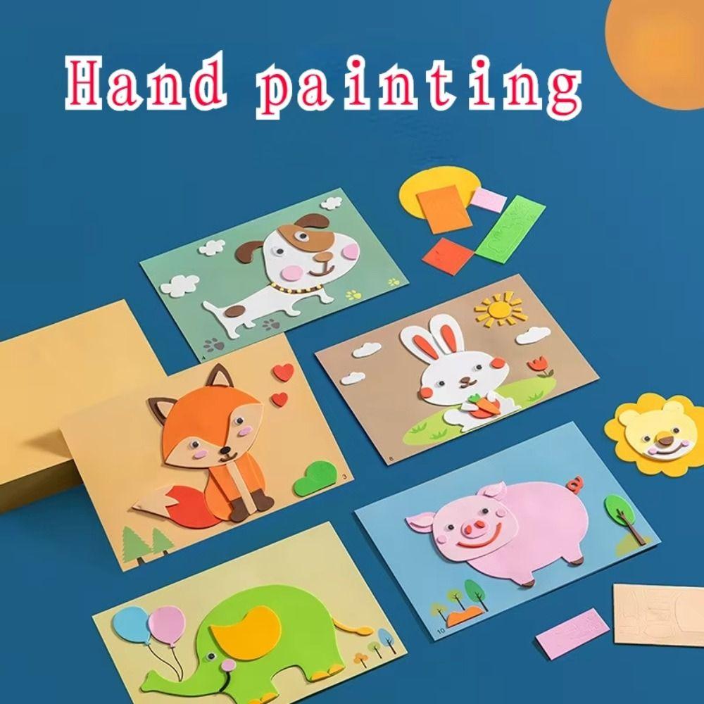 12Pcs/Set Colorful 3D Handmade Stickers Repeated Pasting Cartoon DIY Sticker Toddlers Korean animal
12Pcs/Set Colorful 3D Handmade Stickers Repeated Pasting Cartoon DIY Sticker Toddlers Korean animal